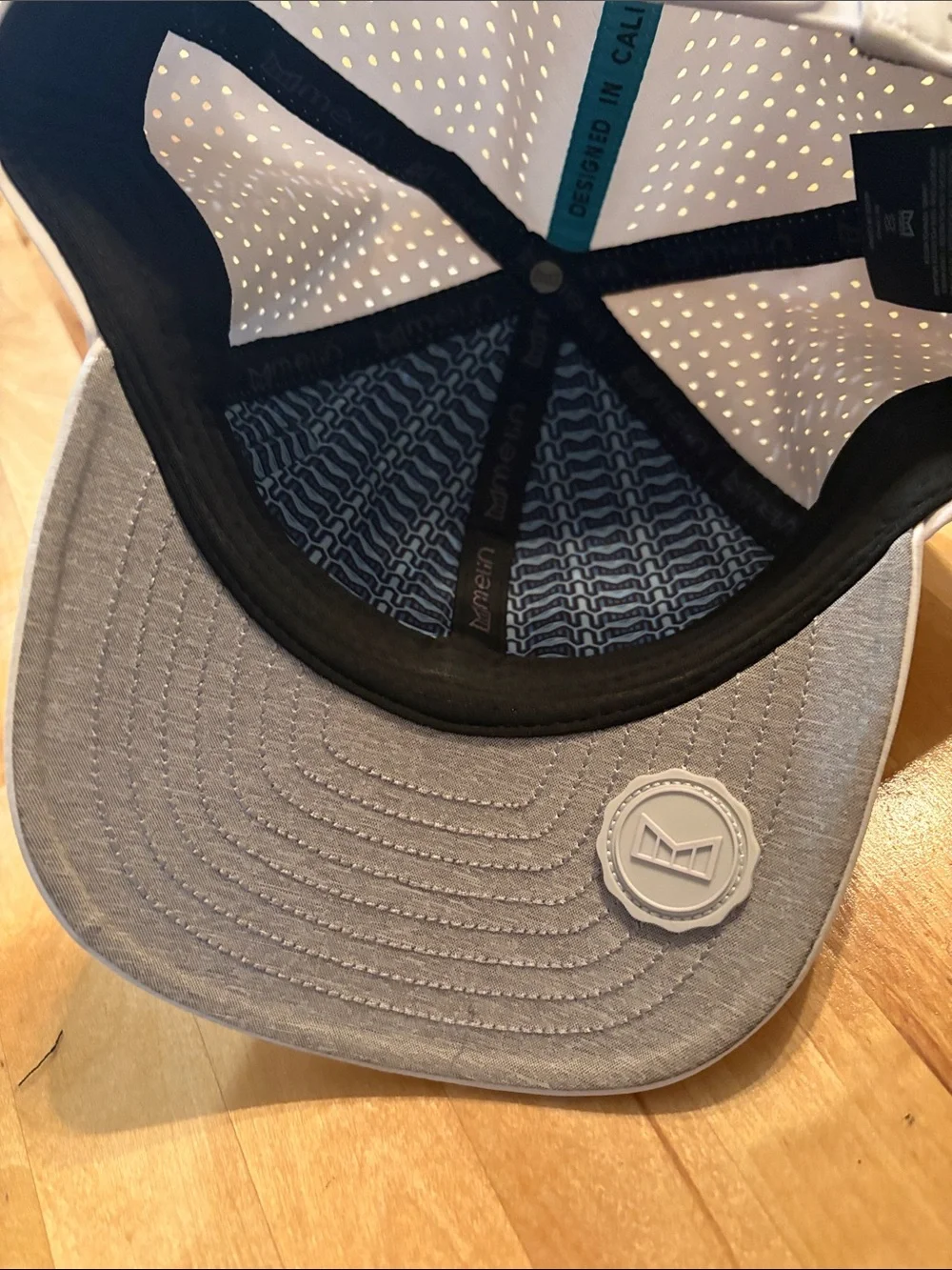 Melin A-Game Hydro Men's Lightweight Perforated Hat- White